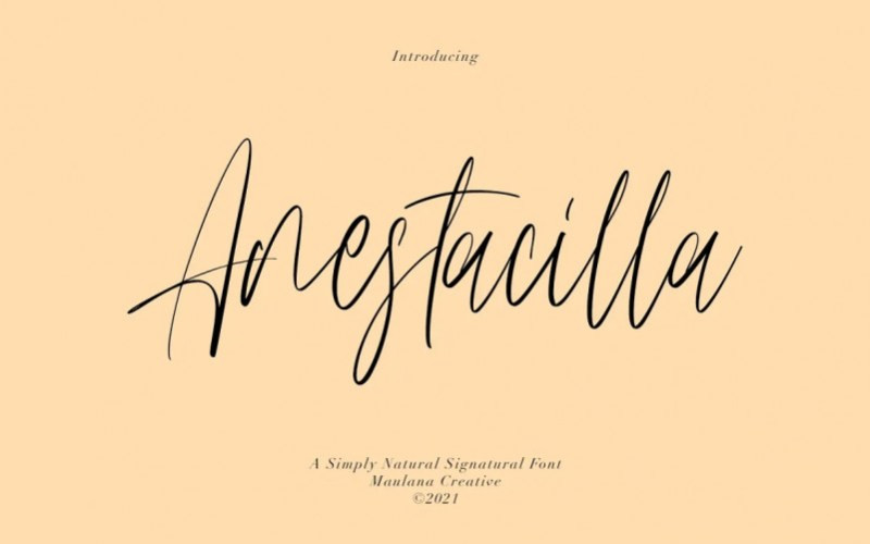 Anestacilla Handwritten Font