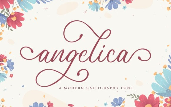 Angelica Calligraphy Font