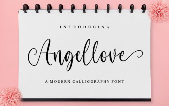 Angellove Calligraphy Font