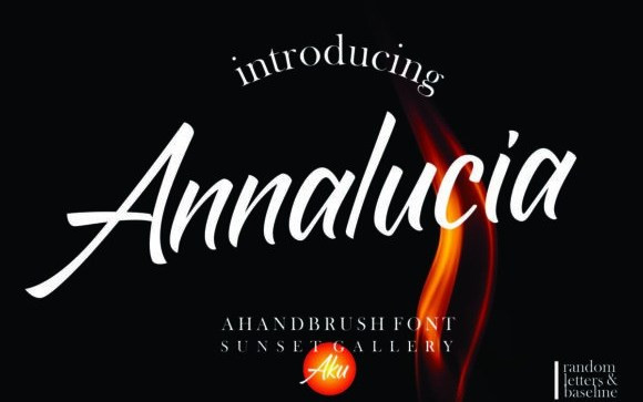 Annalucia Calligraphy Font