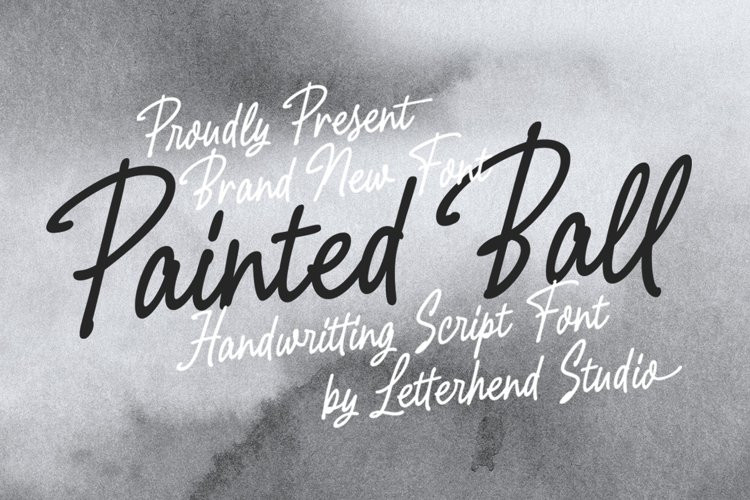 Painted Ball Handwritten Font