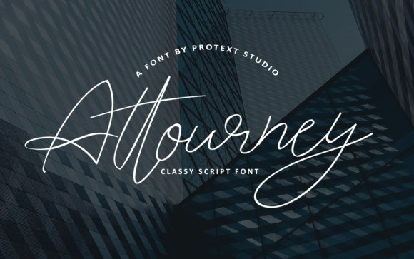 Attourney Handwritten Font