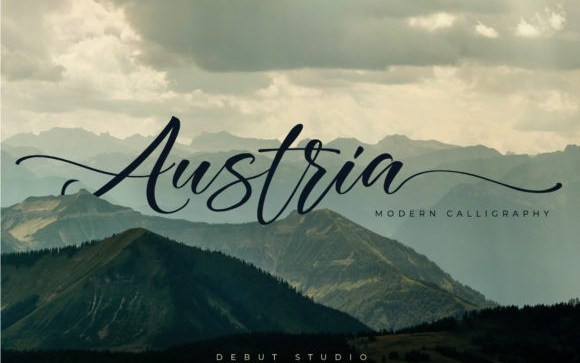 Austria Calligraphy Font