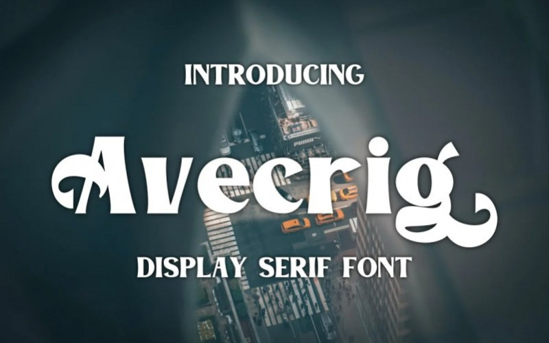 Avecrig Display Font