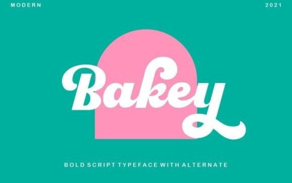 Bakey Calligraphy Font