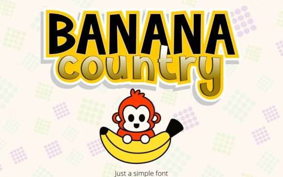 Banana Country Display Font