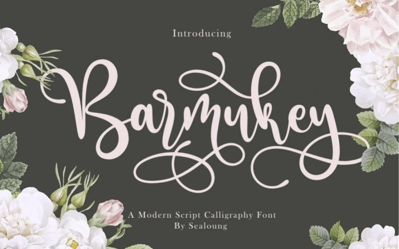 Barmukey Calligraphy Font