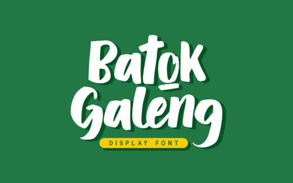 Batok Galeng Brush Font