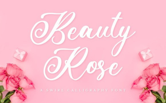 Beauty Rose Calligraphy Font