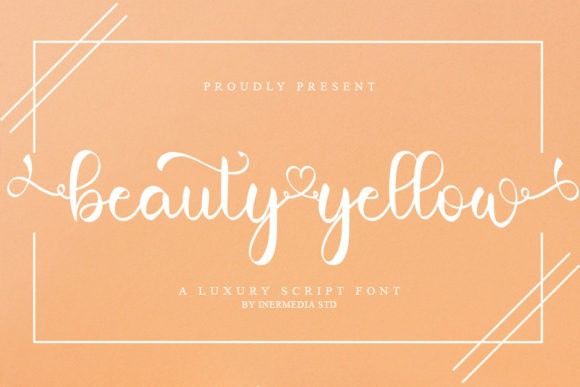 Beauty Yellow Calligraphy Font