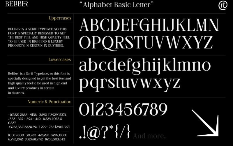 Beliber Serif Font