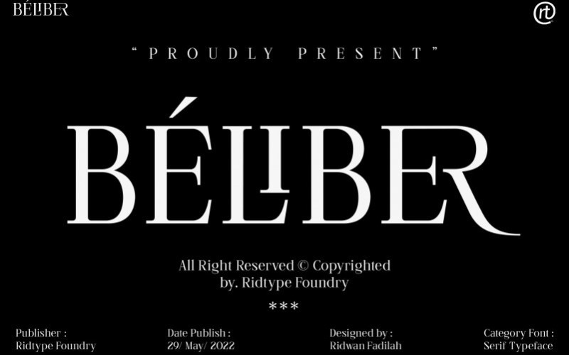 Beliber Serif Font