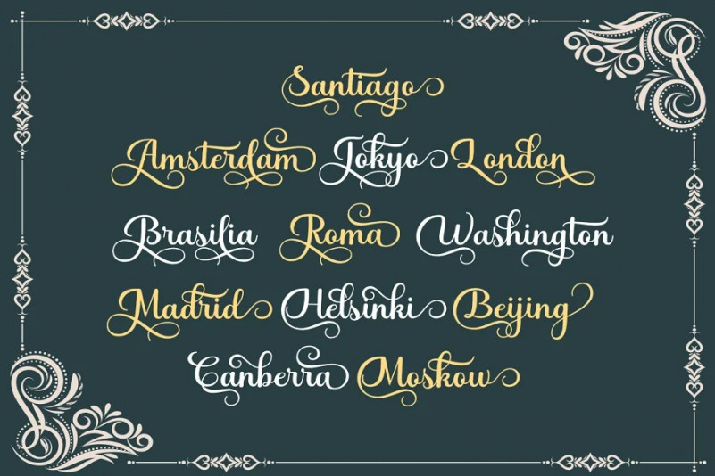 Best Valentina Calligraphy Font