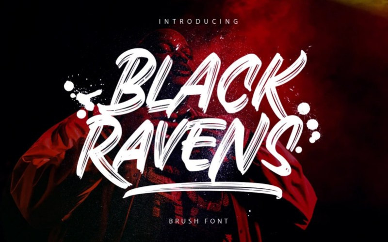 Black Ravens Brush Font