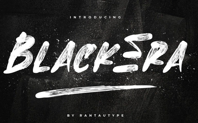 BlackEra Brush Font