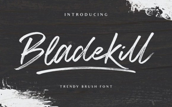 Bladekill Brush Font