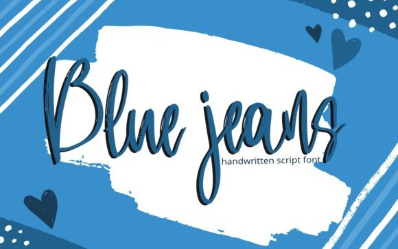 Blue Jeans Brush Font