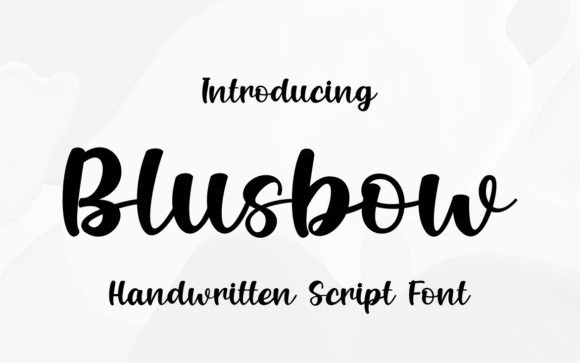 Blusbow Script Font