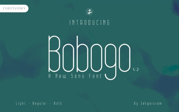 Bobogo Display Font