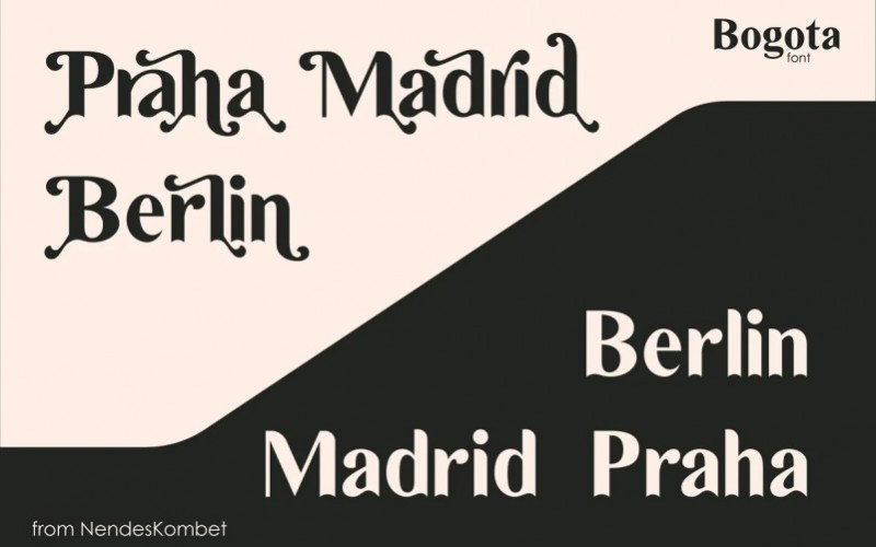 Bogota Serif Font