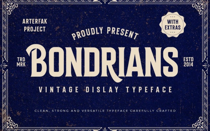 Bondrians Display Font