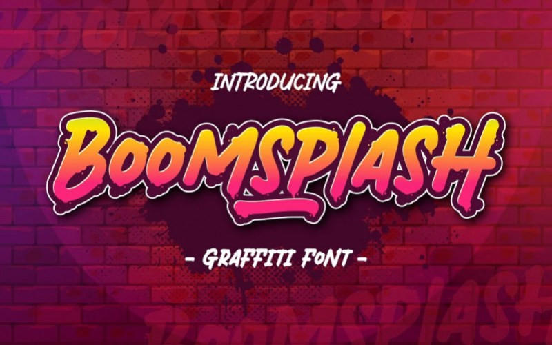 Boomsplash Display Font