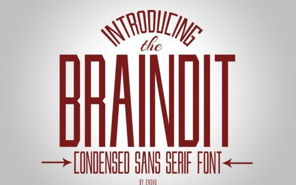 Braindit Display Font