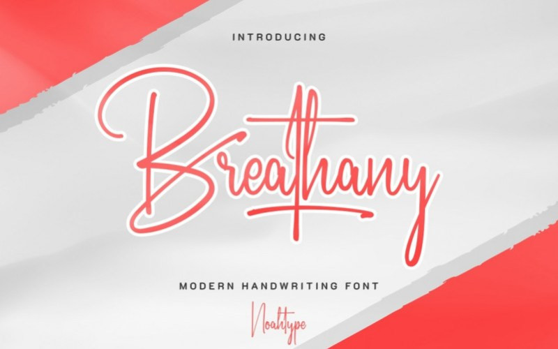 Breathany Handwritten Font