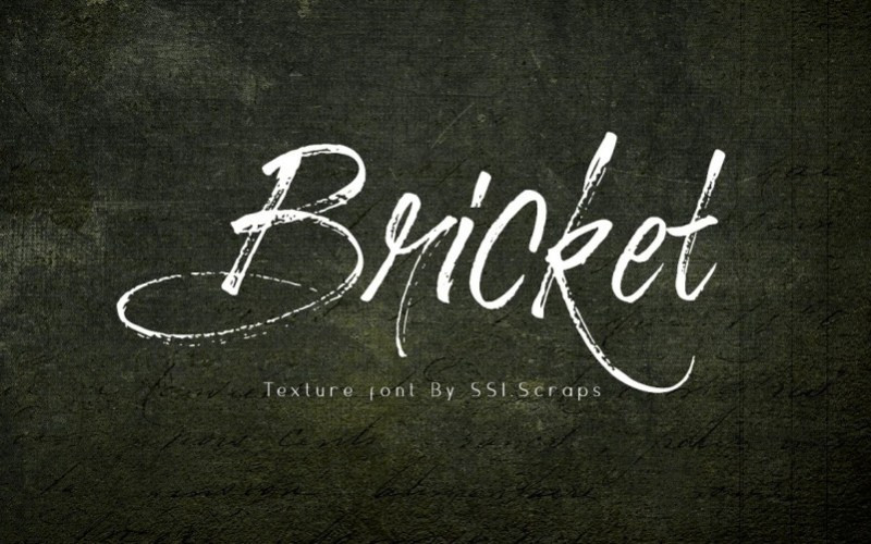 BRICKET Brush Font