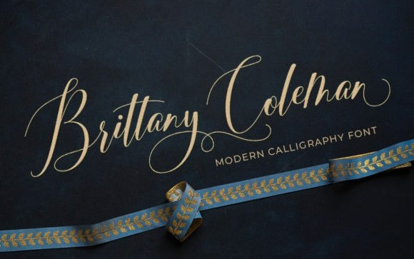 Brittany Coleman Calligraphy Font