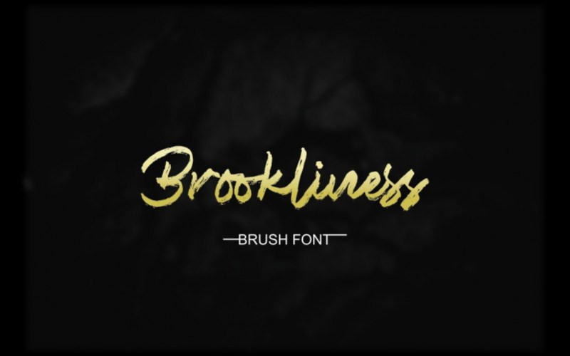 Brookliness Brush Font