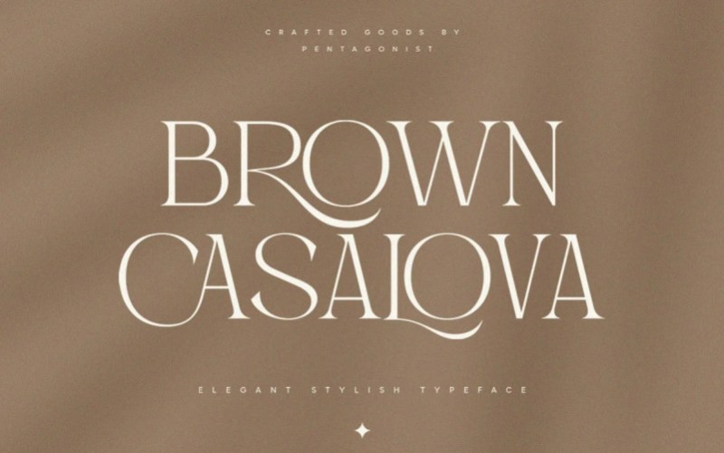 Brown Casalova Serif Font