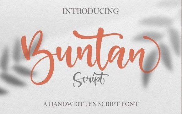 Buntan Calligraphy Font