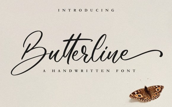 Butterline Calligraphy Font