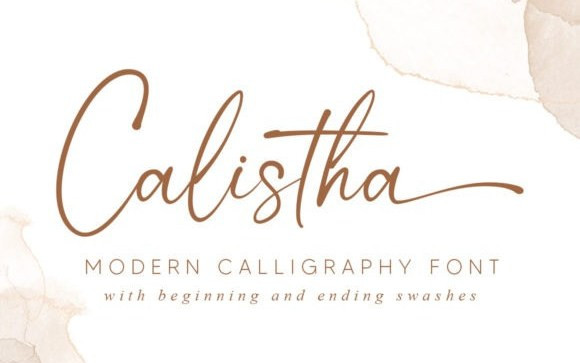 Calistha Handwritten Font