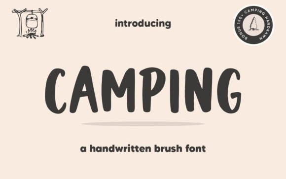 Camping Display Font