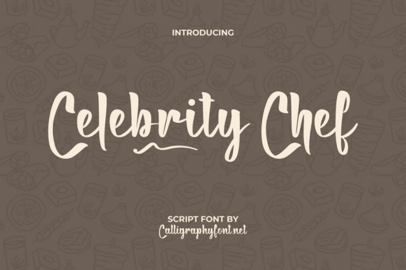 Celebrity Chef Script Font