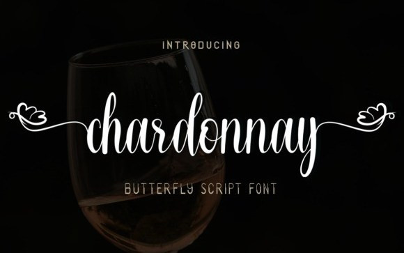 Chardonnay Calligraphy Font