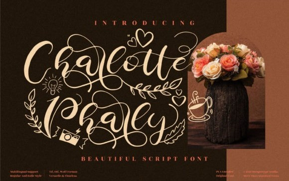 Charlotte Pharly Calligraphy Font