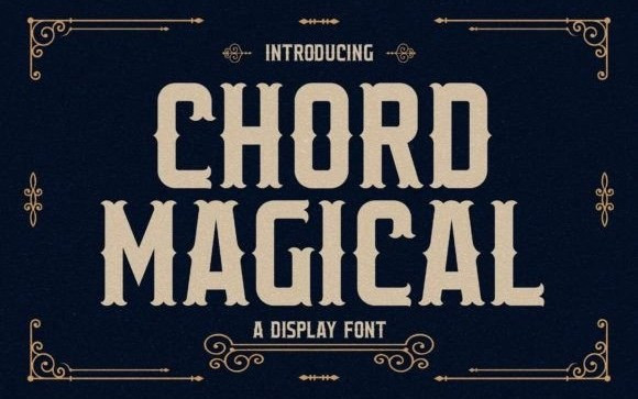 CHORD MAGICAL Blackletter Font