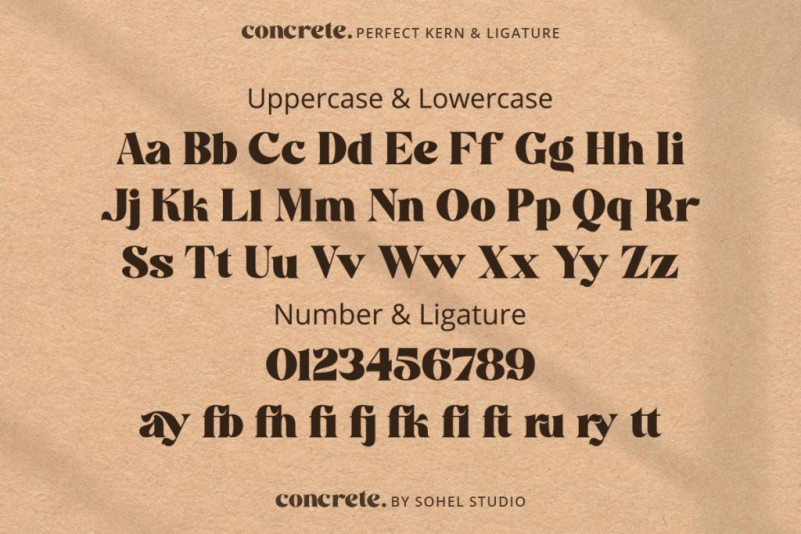 Concrete Serif Font