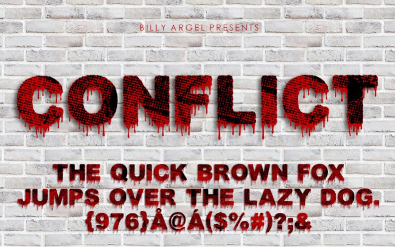 Conflict Display Font