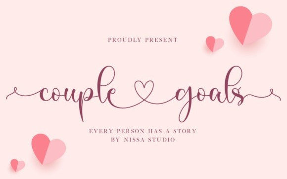 Couple Goals Calligraphy Font