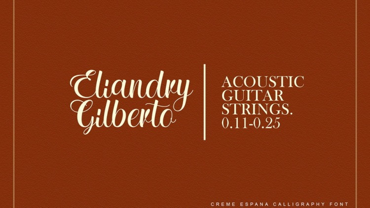 Creme Espana Calligraphy Font