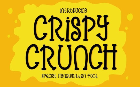 Crispy Crunch Display Font