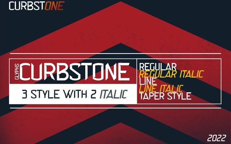 Curbstone Display Font