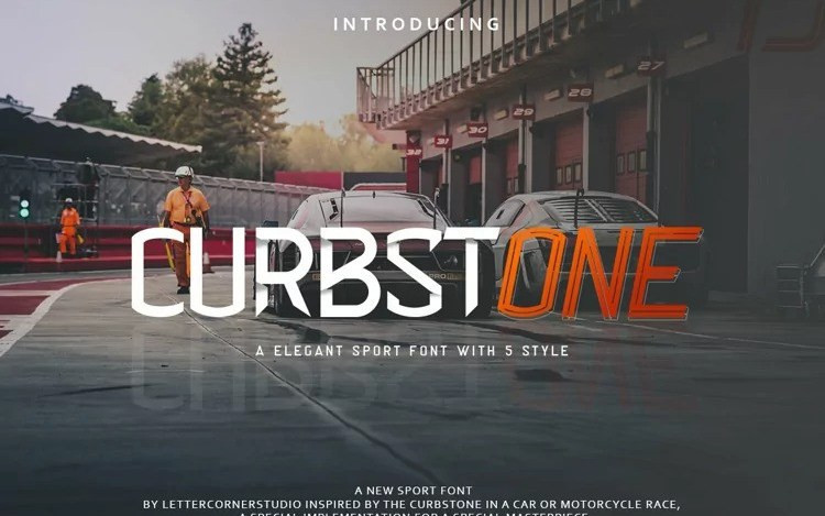 Curbstone Display Font