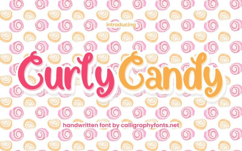 Curly Candy Display Font