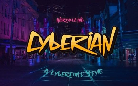 Cyberian Brush Font