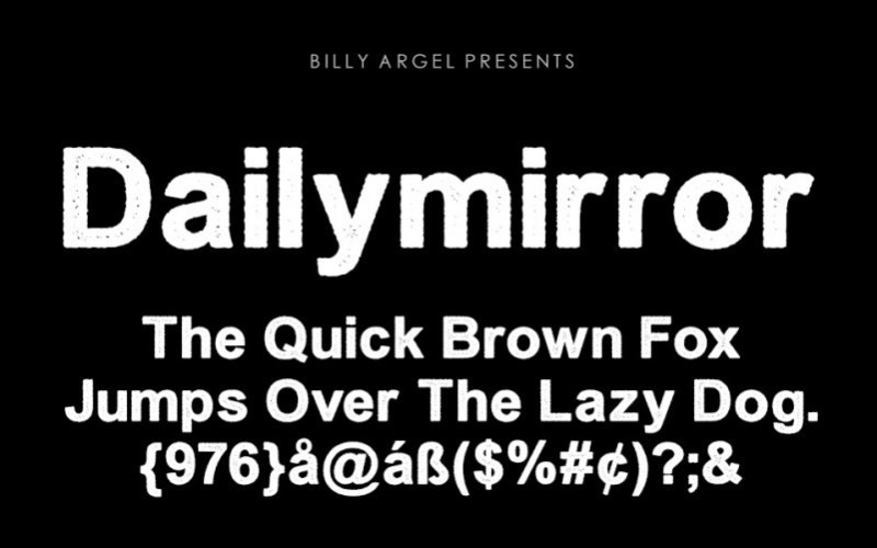 Dailymirror Display Font